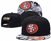 49ers Team Logo Black Adjustable Hat GS,baseball caps,new era cap wholesale,wholesale hats